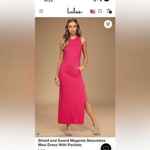 NWT Lulu’s Maxi Dress With Pockets